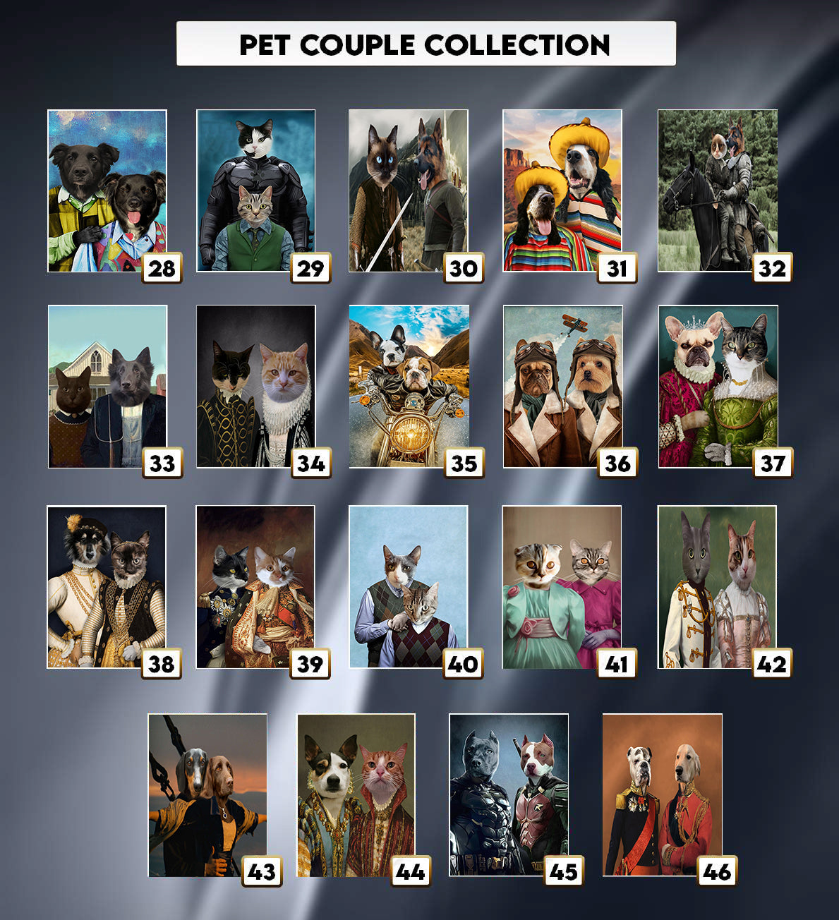 Design Only Pet Portrait - Couple