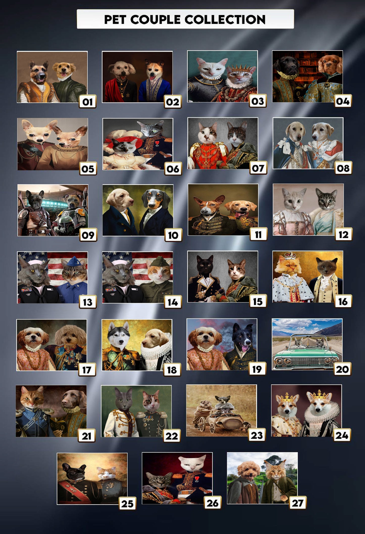 Design Only Pet Portrait - Couple