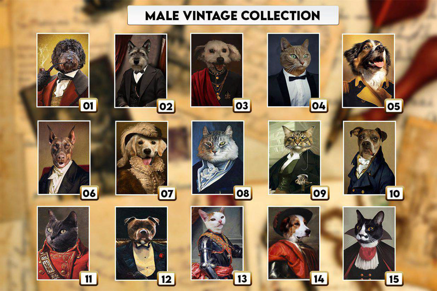 Design  Only Pet Portrait - Boy